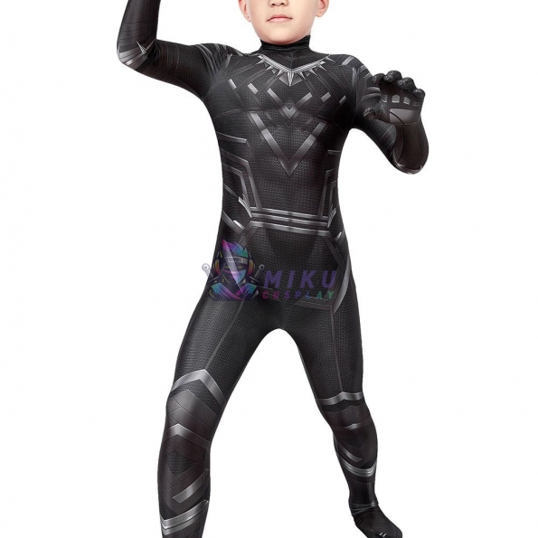 Kids Black Panther Civil War Cosplay Costumes