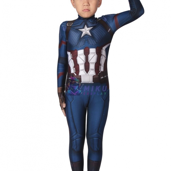 Kids Age of Ultron Captain America Cosplay Costumes