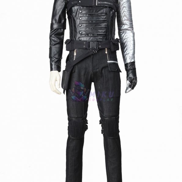 Winter Soldier Cosplay Costume Bucky Barnes Battle Suit