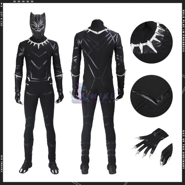 Black Panther Cosplay Costumes Captain America Civil War