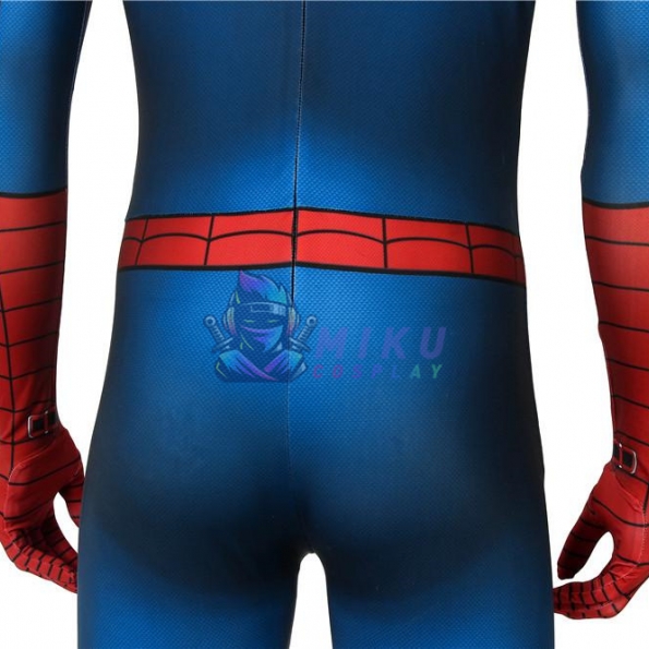 Spiderman PS4 Game Classic Cosplay Costumes Repaired Version