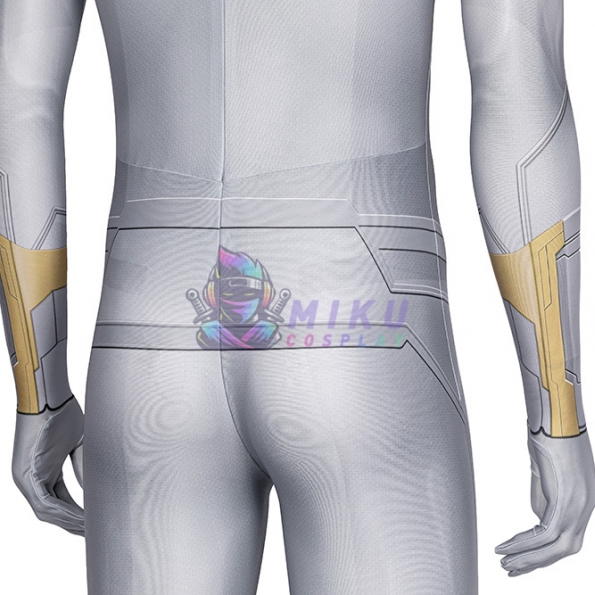 White Vision Spandex Cosplay Costumes