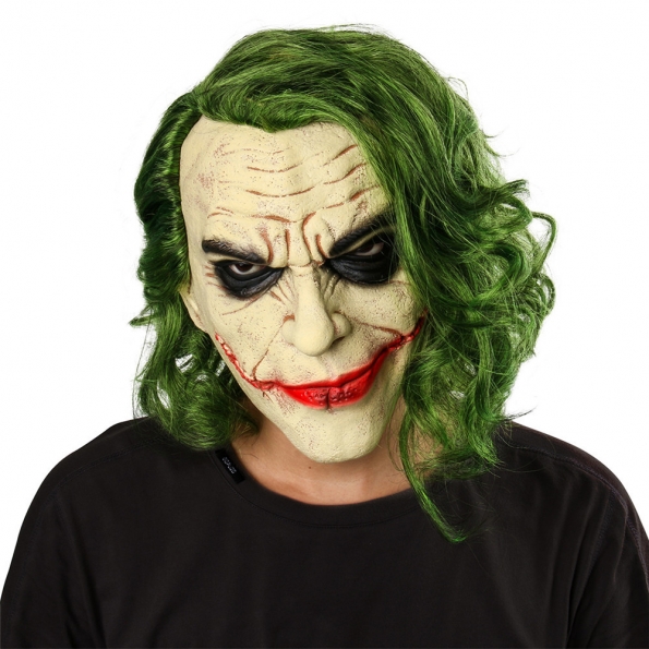 Dark Knight Batman Joker Mask Latex Face Mask Yellow