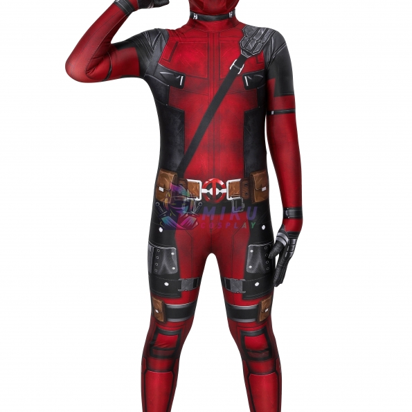 Kids Deadpool Cosplay Costumes 3D Printed Suit