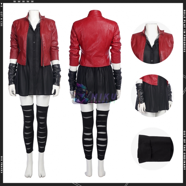 Avengers 2 Scarlet Witch Wanda Cosplay Costumes