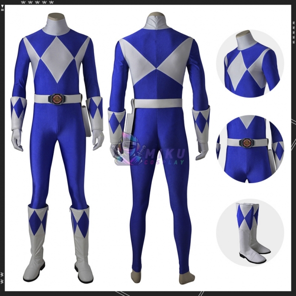 Mighty Morphin Power Rangers Billy Cranston Blue Cosplay Suit