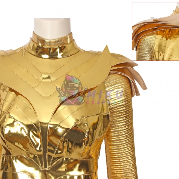 Wonder Woman 1984 Gold Armor Diana Prince Cosplay Costumes
