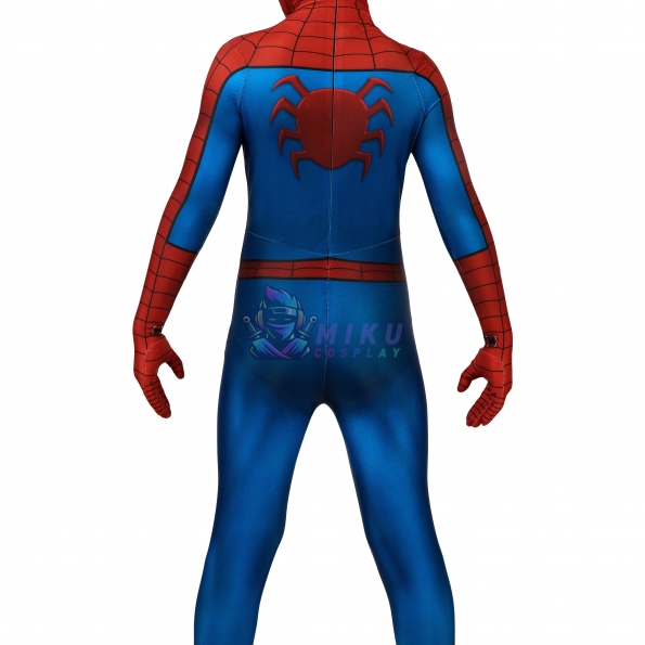 Kids Spiderman PS4 Classic Printed Edition Cosplay Costumes