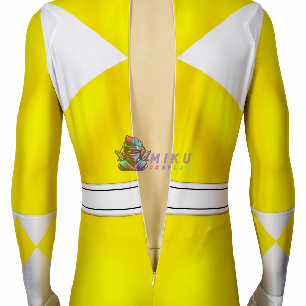 Yellow Power Ranger Spandex Cosplay Costumes | MIKU Cosplay