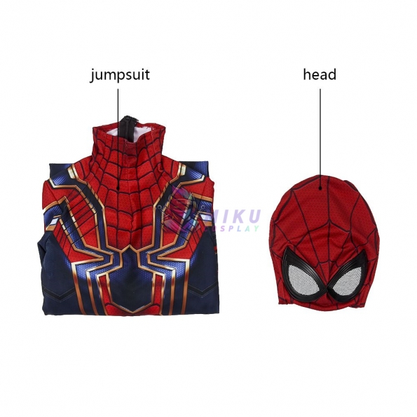 Kids Iron Spider-Man Suit Avengers Spiderman Cosplay Costumes