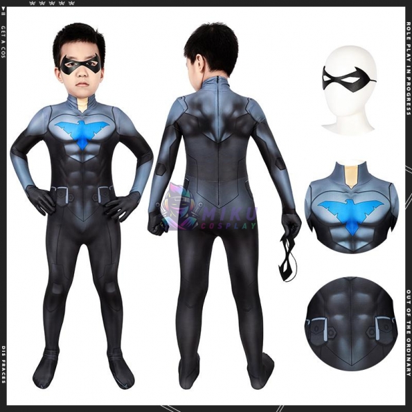 Kids Nightwing Son of Batman Cosplay Costumes