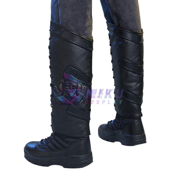 Winter Soldier Bucky Barnes Cosplay Costumes Leather Suit