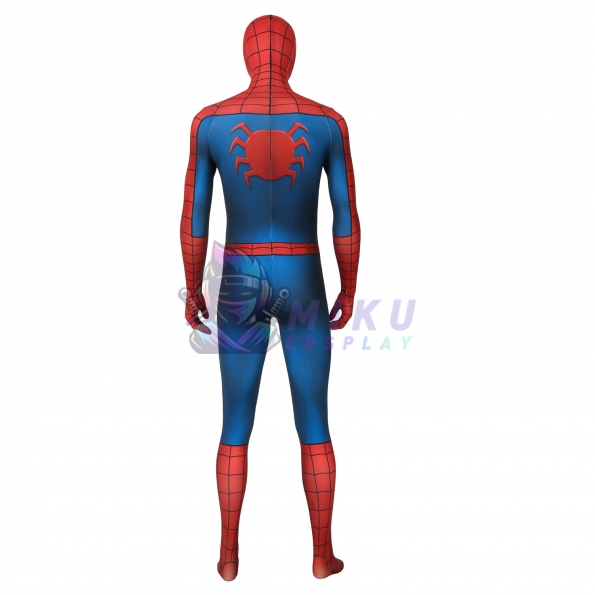 PS4 Game Spiderman Costumes Classic Cosplay Repaired Version