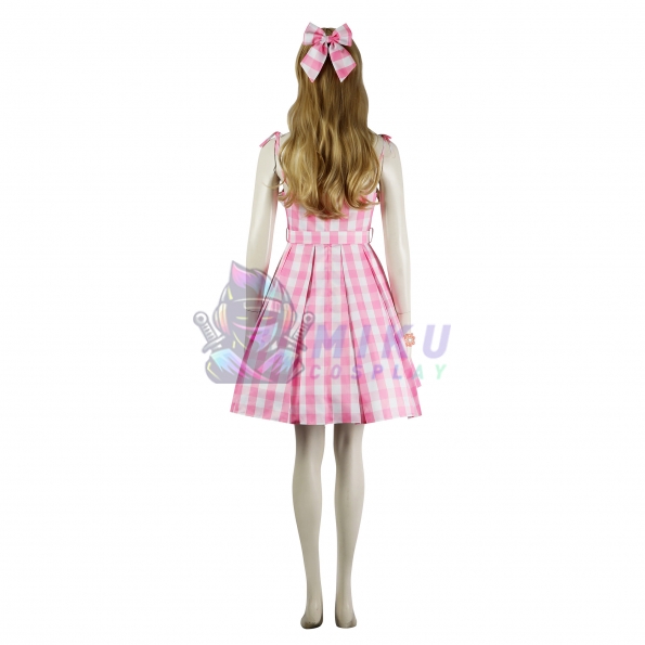 Barbie 2023 movie Light Pink Dress Cosplay Costume
