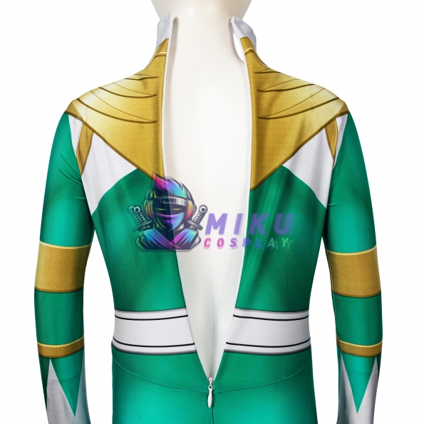 Kids Green Power Ranger Costume Green Ranger 3D Spandex Suit