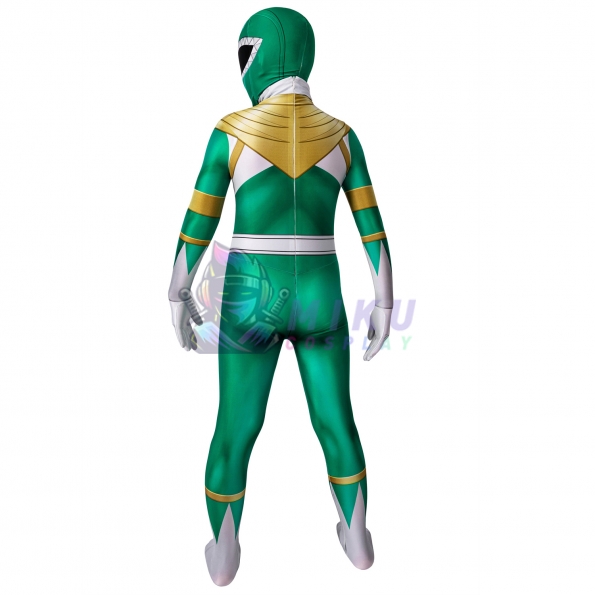 Kids Green Power Ranger Costume Green Ranger 3D Spandex Suit
