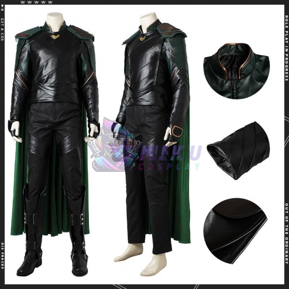 Loki Halloween Costume Thor Ragnarok Cosplay Outfit