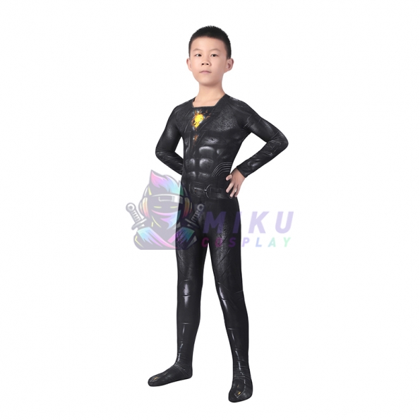 DC Kids Black Adam Costume Teth-Adam Cosplay Spandex Suit