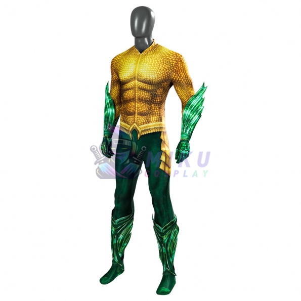 Aquaman Gold Cosplay Suit Jumpsuit