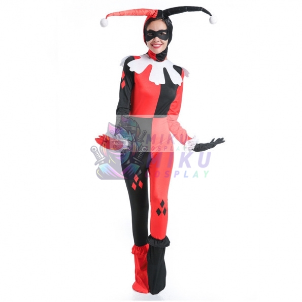 Harley Quinn Cosplay Costume Clown Circus Dress | MikuCosplay