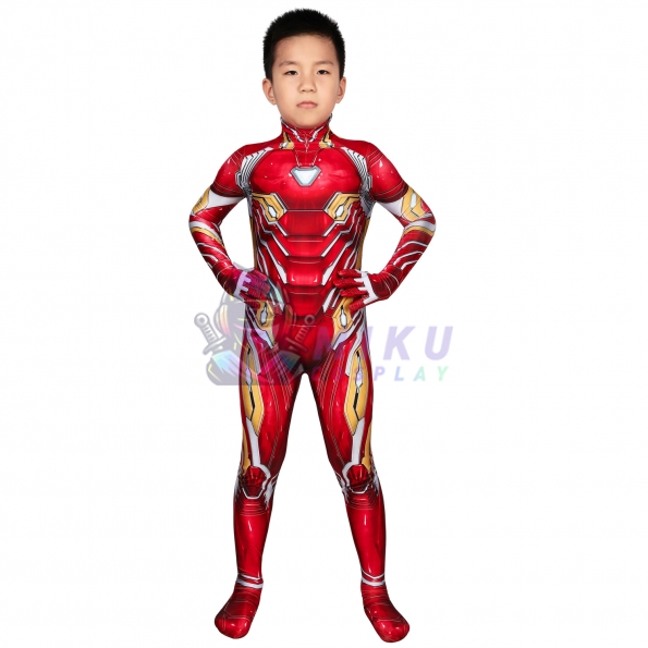 Iron Man Costume Kids Iron Man Suit Spandex Jumpsuit