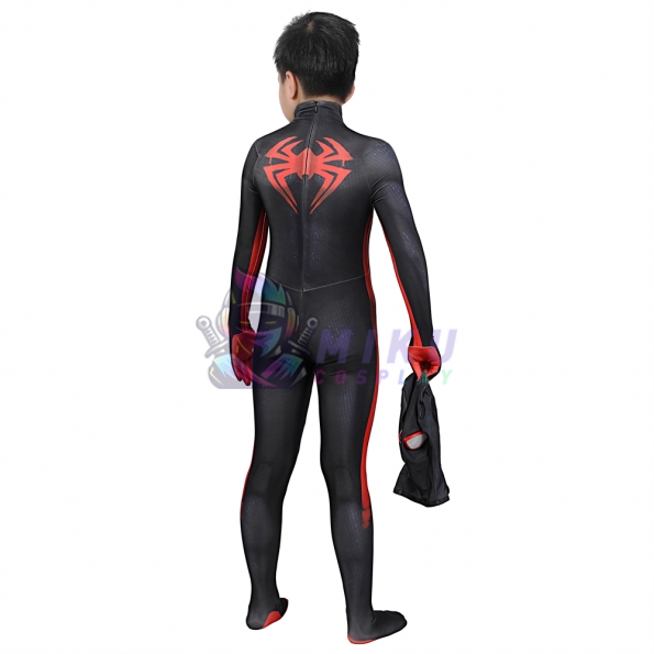 Kids Spiderman Miles Morales Suit Across the Spider Verse Costume