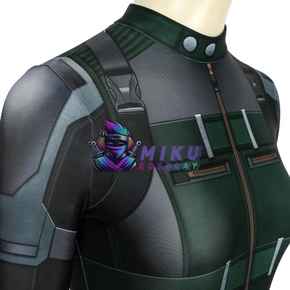 Infinity War Black Widow Halloween Costume Classic Printing Spandex Suit