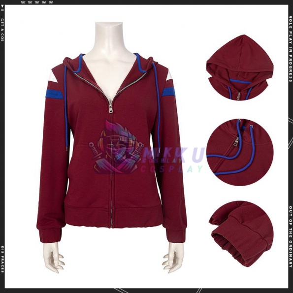 Scarlet Witch Costume Wanda Maximoff Red Hoodie
