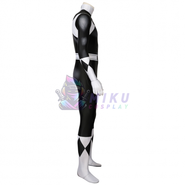 Black Power Ranger Costume Black Ranger Cosplay Spandex Jumpsuit