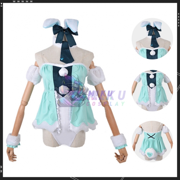 Vocaloid Hatsune Miku Cosplay White Bunny Costumes