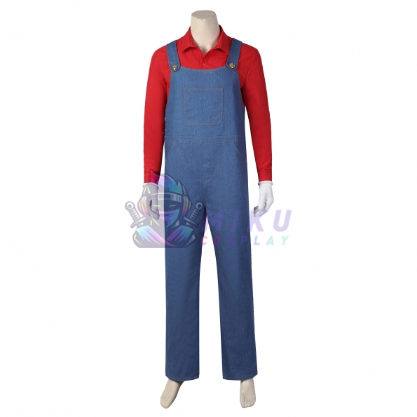 The Super Mario Bros. Movie Red Blue Cosplay Costume