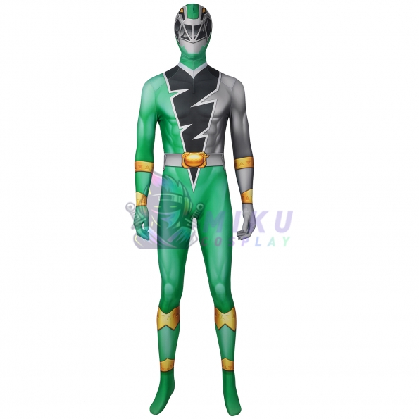 Ryusoulger Green Power Ranger Adult Costume Ryusoul Green Cosplay Jumpsuit