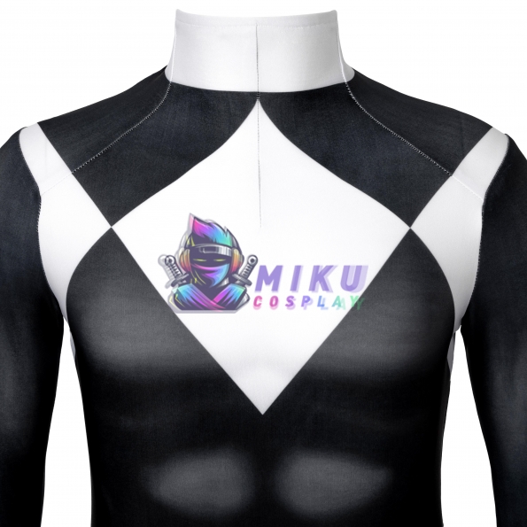Kids Black Power Ranger Costume Black Ranger 3D Spandex Suit