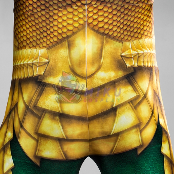 Aquaman Gold Cosplay Suit Jumpsuit