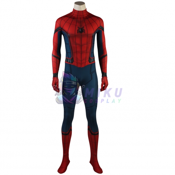 3D Spider-Man Homecoming Suit Thick Spandex Tom Holland Spiderman Costume  Adult