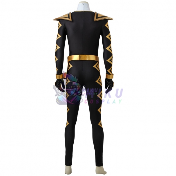 Black Power Ranger Costume Adult Dino Thunder Tommy Oliver Black Ranger Cosplay