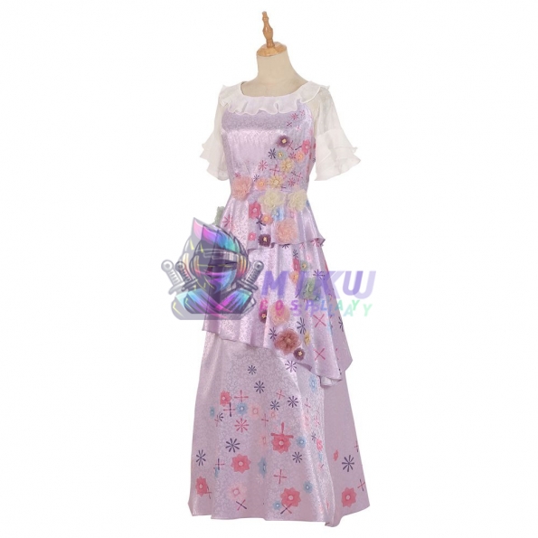 Adult Encanto Costume Isabela Madrigal Costume Dress Ligher Version