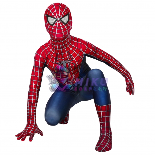 Kids Spiderman Costume S2 Tobey Maguire Spider Man Suits Replica