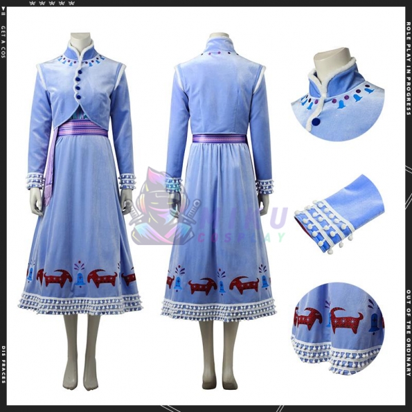 Olaf's Frozen Adventure Anna Princess Cpsplay Costumes