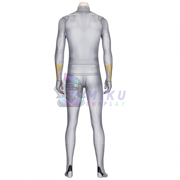 White Vision Halloween Costume 3D Printed Spandex Jumpsuit