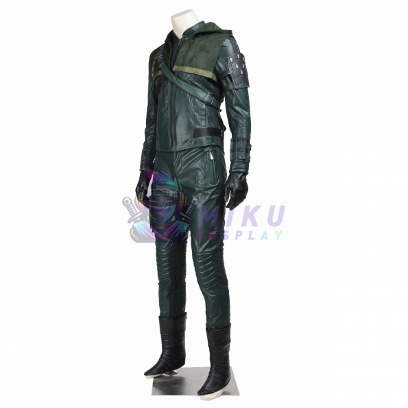 Green Arrow Suit Season 3 Oliver Cosplay Costume