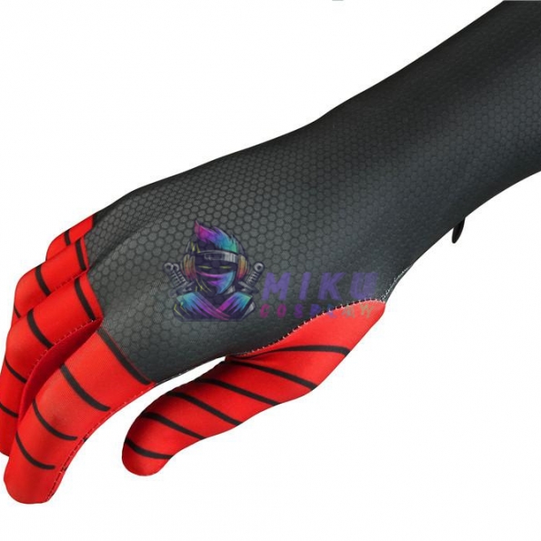 Miles Morales Ultimate Spiderman Black Suit Spiderman Costume Spandex Jumpsuit