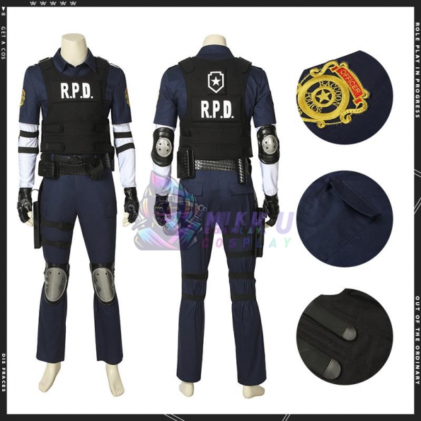 Resident Evil Cosplay Costumes 2 Leon Scott Kennedy Suit