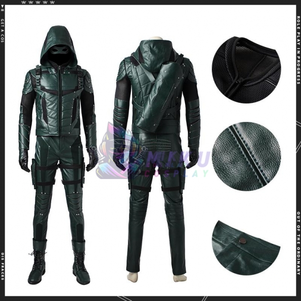 Green Arrow Costumes Season 5 Oliver Cosplay