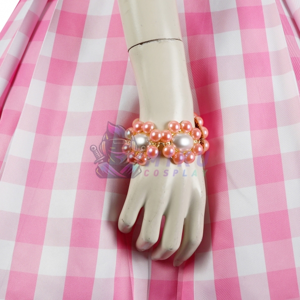 Barbie 2023 movie Light Pink Dress Cosplay Costume