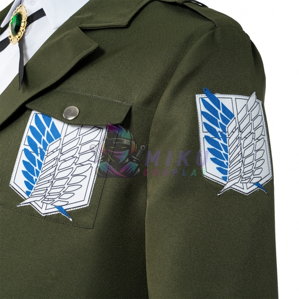 Attack On Titan Season 4 Armin Arlert Cosplay Costume Military Uniform