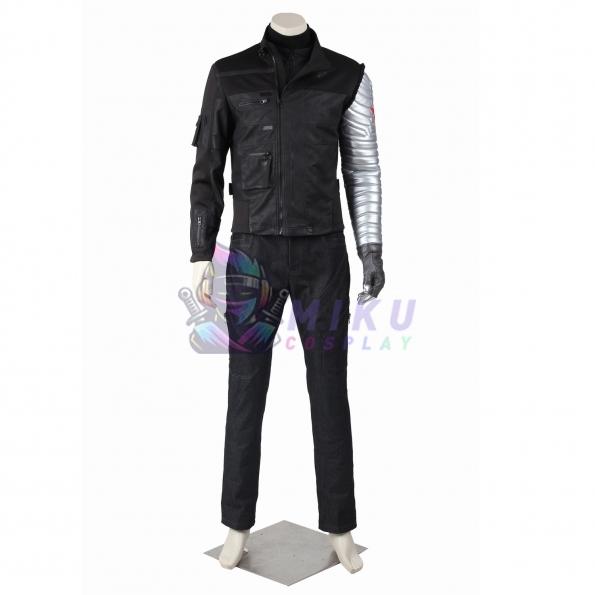 Winter Soldier Cosplay Costumes Bucky Barnes Battle Suit