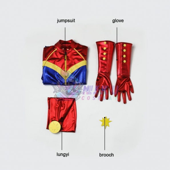 Captain Marvel Halloween Costume Comic Captain Marvel Suit