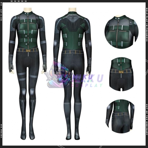 Infinity War Black Widow Halloween Costume Classic Printing Spandex Suit
