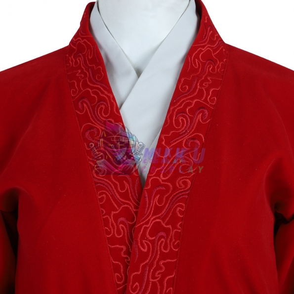 Mulan Female Chinese Style Red Cosplay Costumes